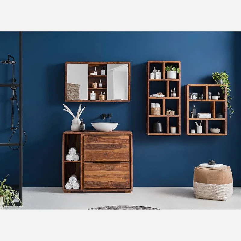 Meuble Avec Vasque TRANGLE 2 Tiroirs 2 Meuble Avec Vasque TRANGLE 2 Tiroirs – Image 2