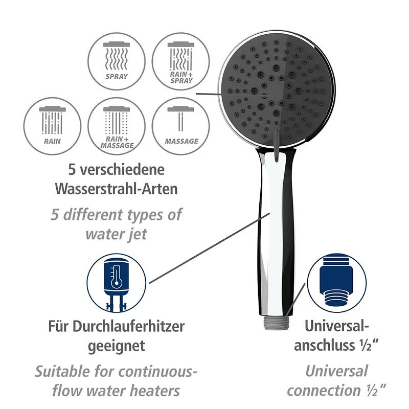 Wenko Pommeau De Douche Basic Line IV 3 Wenko Pommeau De Douche Basic Line IV – Image 3