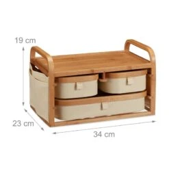 Commode Mini En Bambou 3 Casiers SDB -Home24 Boutique 17cafbf13d3349df99e20606c9f88356