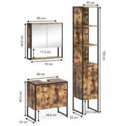 Salle De Bain Fyrk Vieux Bois (3 élém.) 13 Salle De Bain Fyrk Vieux Bois (3 élém.) -Home24 Boutique 1d0c08107f6b4f43903900db4ca49613