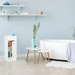 Armoire De Salle De Bain En Bois Blanc -Home24 Boutique 2ad38c4b0abc4119a5c65da3e9d0d05e
