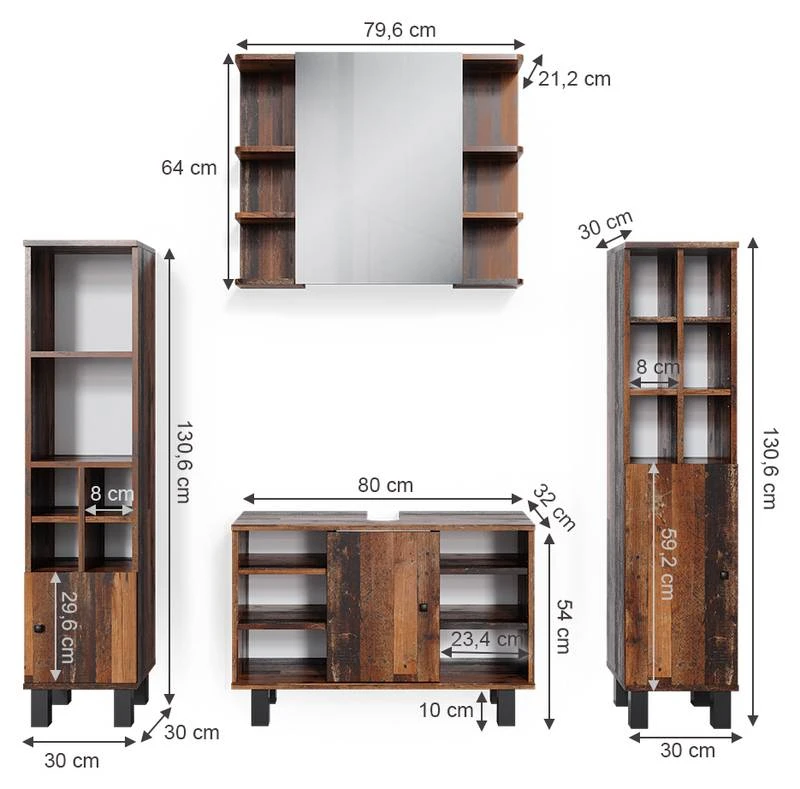 Salle De Bain Fynn Old Style (4 élém.) 7 Salle De Bain Fynn Old Style (4 élém.) – Image 7