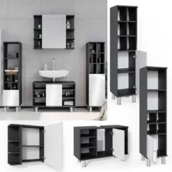 Salle De Bains Fynn Anthracite (4 élém.) 9 Salle De Bains Fynn Anthracite (4 élém.) -Home24 Boutique 30bf7aad33054a608b5ec62b3671d5eb