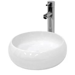 Vasque Ronde 400x350x155 Mm Blanc