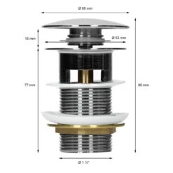 Garniture De Vidage Pour Lavabo Laiton 13 Garniture De Vidage Pour Lavabo Laiton -Home24 Boutique 548ec17648b84f6a8c44582f61377b58