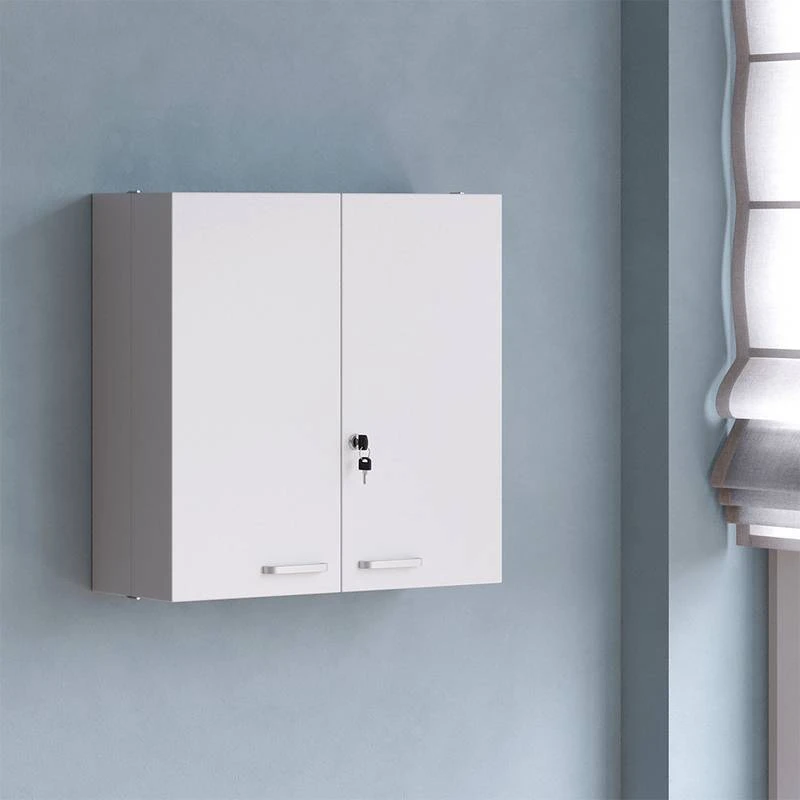 Armoire à Pharmacie 53x53cm Gris Métal 2 Armoire à Pharmacie 53x53cm Gris Métal – Image 2