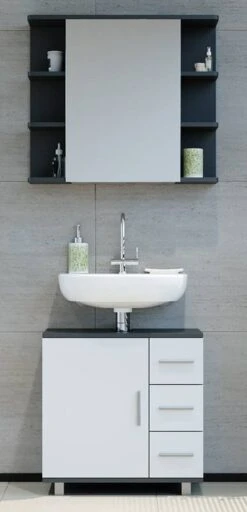 Salle De Bain Ilias Anthracite (2 élém.)