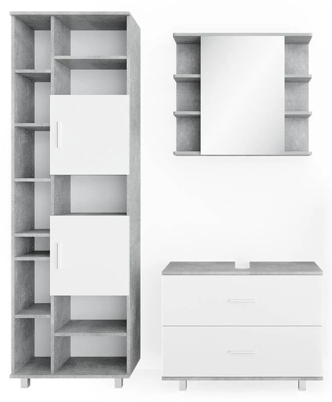 Salle De Bains Ilias Béton (3 éléments) 3 Salle De Bains Ilias Béton (3 éléments) – Image 3