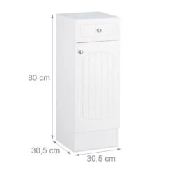 Armoire De Salle De Bain En Bois Blanc -Home24 Boutique 7911c0ebf13744f8b9202542820144b3