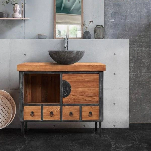 Samuraï - Petit Meuble Salle De Bain Ind 3 Samuraï - Petit Meuble Salle De Bain Ind – Image 3