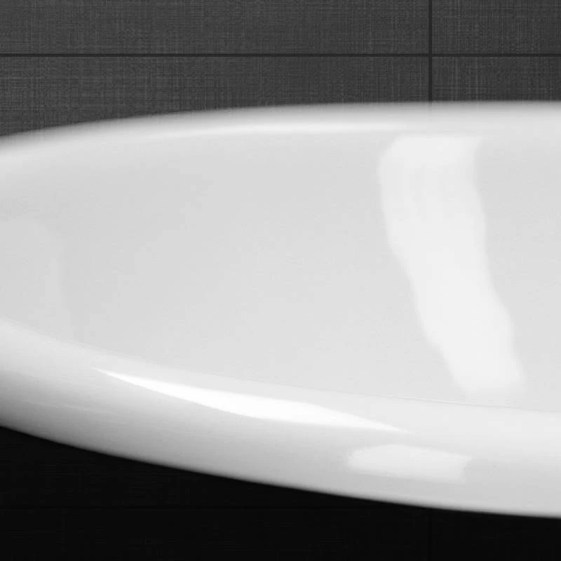 Lavabo Ovale 57x48,5x19,5 Cm Blanc 5 Lavabo Ovale 57x48,5x19,5 Cm Blanc – Image 5