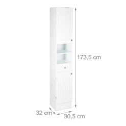 Colonne De Salle De Bain En Bois Blanc -Home24 Boutique b86d17b931c743dc8258618c80b07ffd
