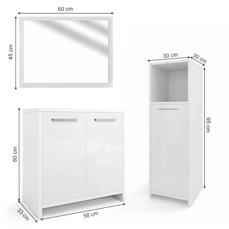 Lot De Salle De Bain Kiko Lot De 3 6 Lot De Salle De Bain Kiko Lot De 3 – Image 6