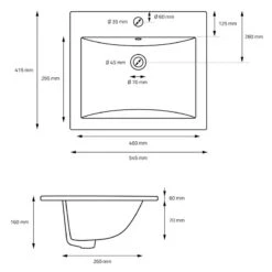 Vasque Rectangulaire 545x16x415 Cm Blanc 11 Vasque Rectangulaire 545x16x415 Cm Blanc -Home24 Boutique c924c8315a8745a1b5431017df4eeb16