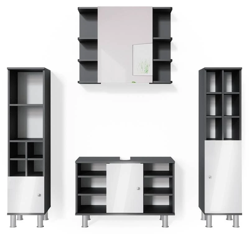 Salle De Bains Fynn Anthracite (4 élém.) 4 Salle De Bains Fynn Anthracite (4 élém.) – Image 4