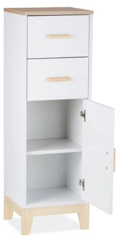 Étagère Salle De Bain Avec 2 Tiroirs