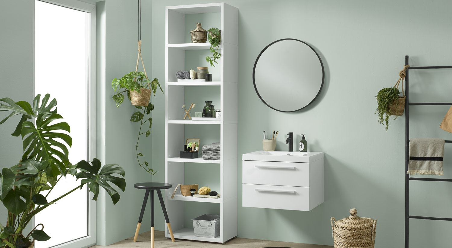 Home24 Boutique -Home24 Boutique etagere salle de bain boon blanc